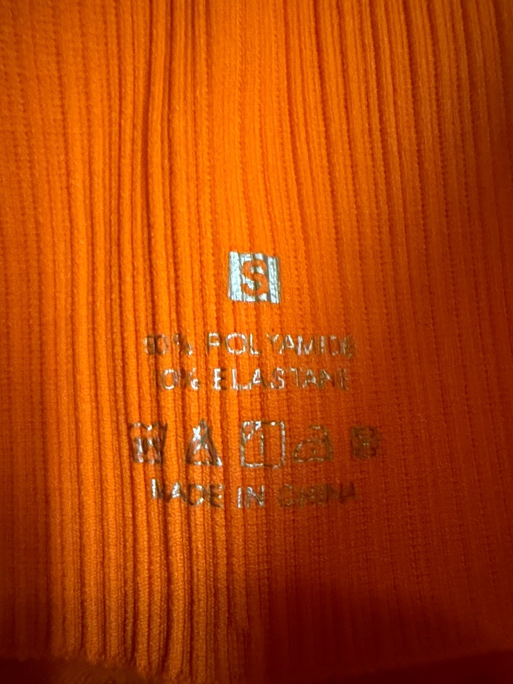 Bright Orange Seamless Leggings - Picture 2 of 6